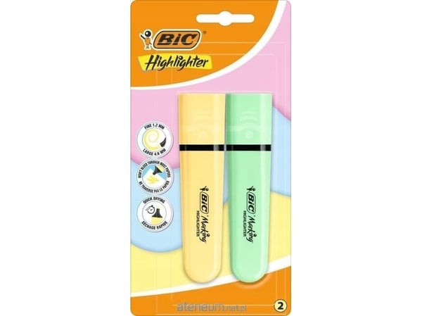 Bic marker 2 farger pastel BC B/C