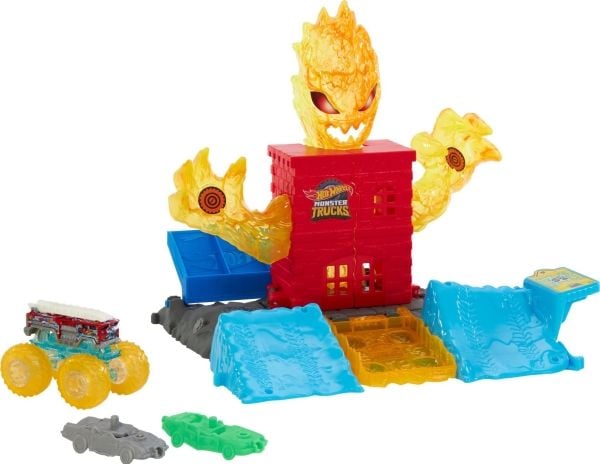 Mattel Hot Wheels Monster Trucks Power Smashers musikk-/kjøretøysett for barn