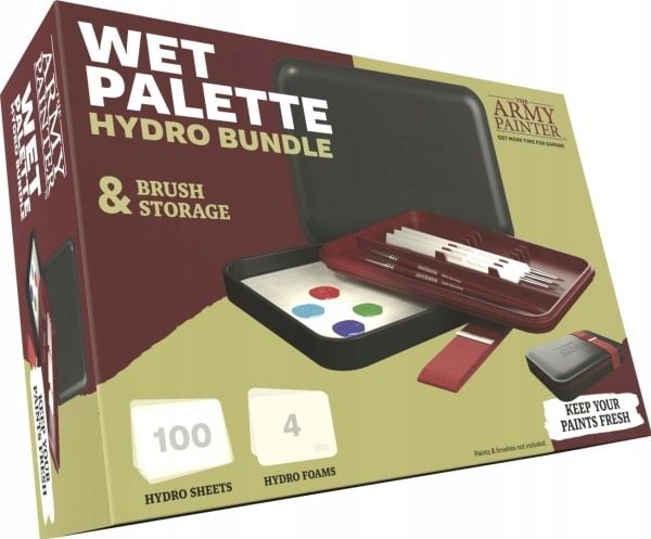 Army Painter Wet Palette - Hydro Bundle & Brush Storage