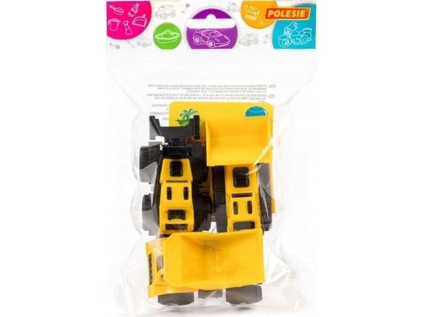Polesie 47981 Minidumper + miniscyher m/kjededrift + minigaffeltruck i pose