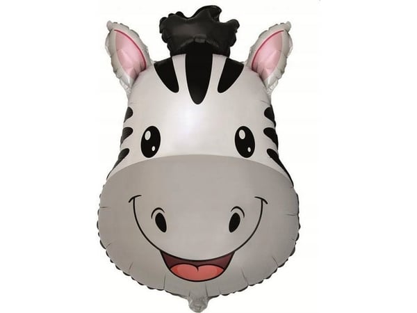 GoDan Folieballong 24" FX - Zebra (hode), pakket