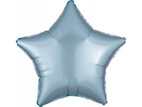 AMSCAN Folieballong Luster Pastellblå stjerne 48cm 9914118