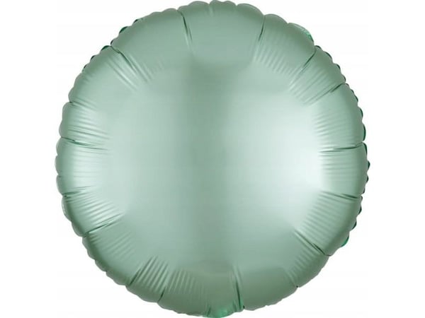 AMSCAN Luster Mint Green folieballong, rund, 43 cm, 9914107