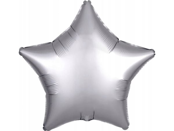 AMSCAN folieballong sølv glitrende stjerne 48 cm 9914127