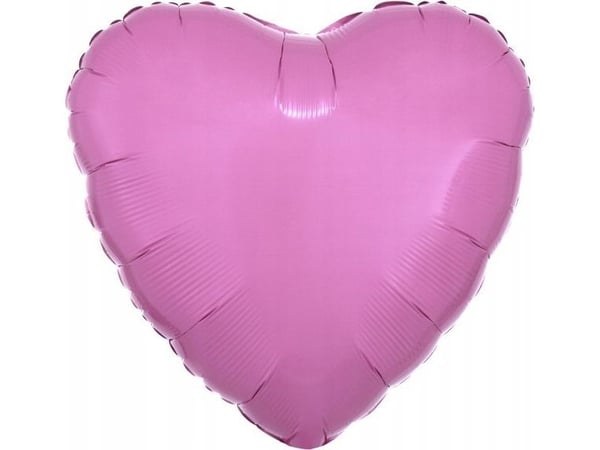 AMSCAN folieballong metallisk rosa hjerte 43 cm, løst 9914081-92