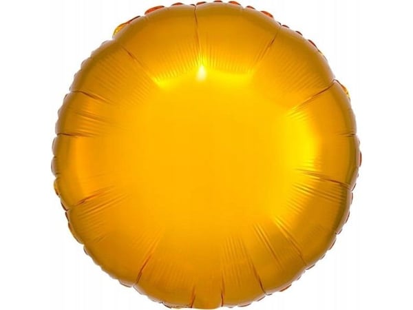 AMSCAN metallfolieballong rund gull 43 cm - løst 9914074-92