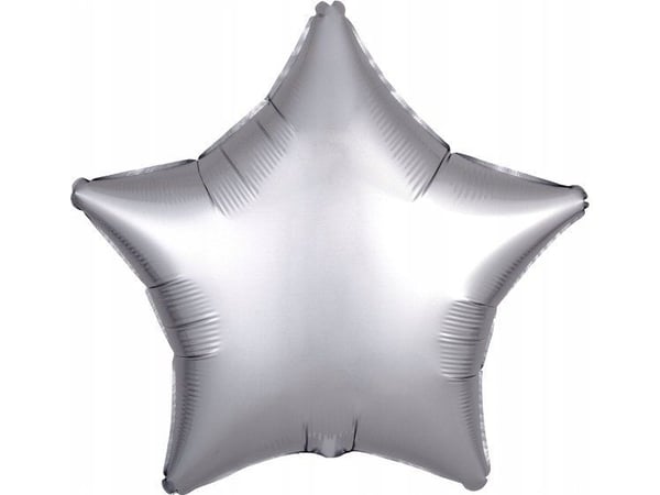 AMSCAN folieballong speil sølv stjerne 48 cm løst 9914127-92