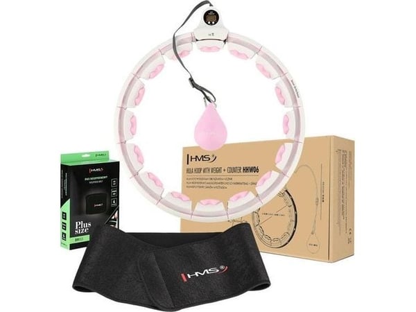 HMS HULA HOPPE HHW06 ROSA MED GRAVITY BALL OG COUNTER HMS + BELTE BR163 SVART PLUSS STØRRELSE