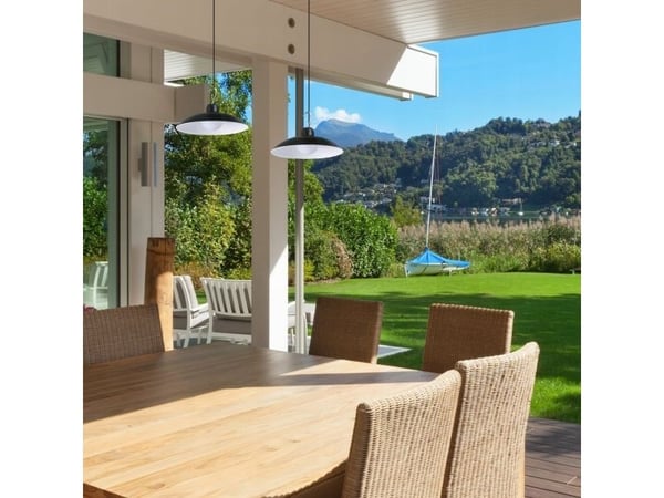 Eko-Light Milagro hengelampe Saturn EKO9150 solenergi hengelampe 6W LED 80lm 4000K IP45 svart