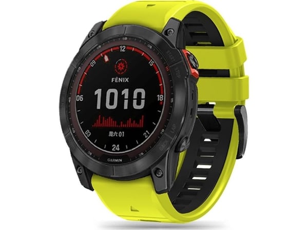 Tech-Protect ICONBAND PRO rem till Garmin FENIX 3 / 5X / 3HR / 5X PLUS / 6X / 6X PRO / 7X lime/svart