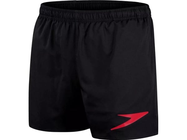Speedo Miesten shortsit Speedo SPORT SOLID 16" WSHT AM musta/fed red koko S