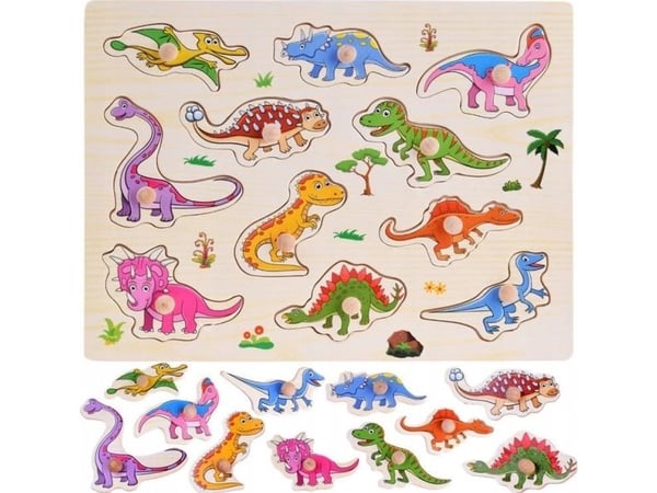 Tre-puslespill dinosaurer 11 deler ZA4723