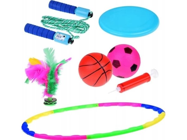 Jokomisiada sports 5in1 Hula hop Disc Skipping pallot Darts SP0769