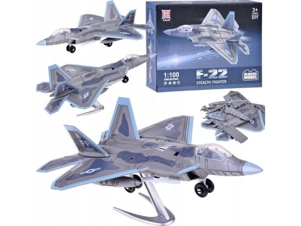 Jokomisiada byggesett fly jetmodell F-22 1:100 ZA5027