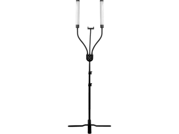 LED-lampe for hår og sminke Polluks IV type msp-mj-02 svart, med fjernkontroll