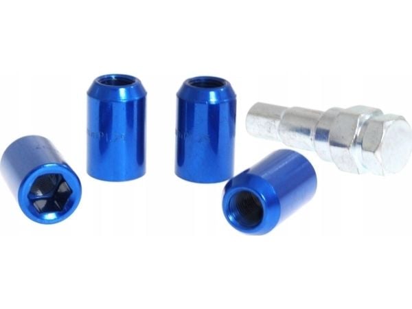 MTuning gjennomføringsmuttere M12x1,5 L:32 mm blå
