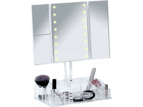 Wenko sminkespeil Sminkespeil med organiser FANANO LED, Wenko