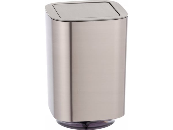 WENKO 24159100, 5,5 l, firkant, Polyvinylklorid (PVC), Sølv, Manuell, 172 mm