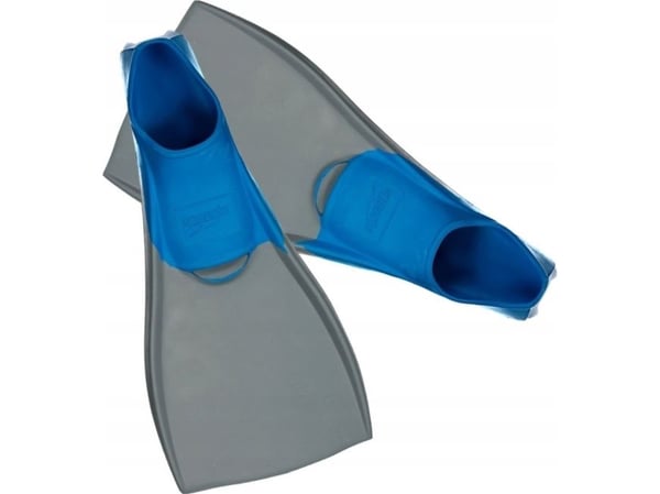 Speedo treningssvømmeføtter Long Blade grå/navy R.46/47