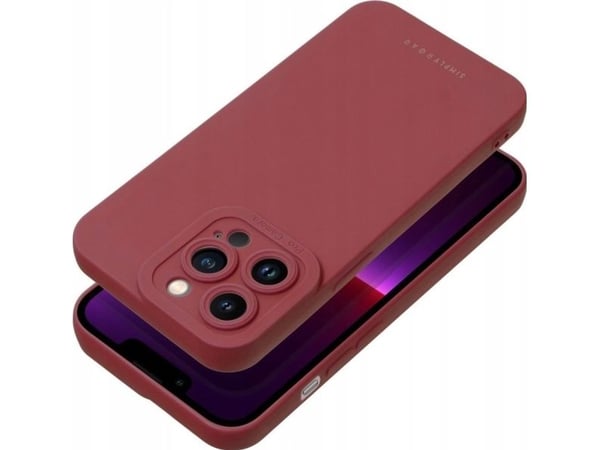 Braun etui Roar Luna til iPhone 16 Plus - rød