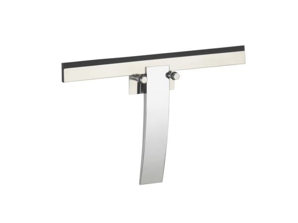 WENKO 18172100, Duschgummiskrapa med enkelblad, Silver, Rostfritt stål, 245 mm, 25 mm, 150 mm