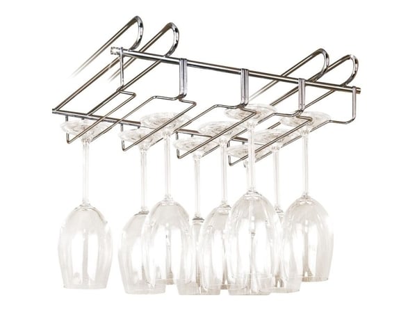 WENKO Cupboard insert glass holder, Shot glass holder, Hopea, Metalli, 1 kpl