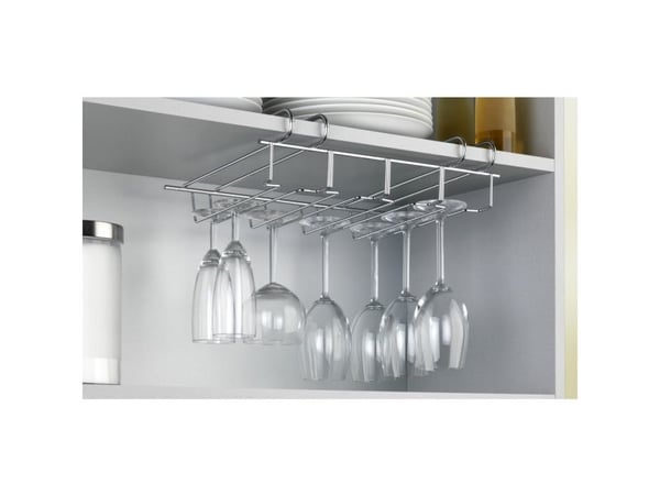 WENKO Cupboard insert glass holder, Shot glass holder, Sølv, Metall, 1 stykker