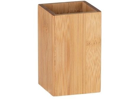 WENKO 23983100, Frittstående tannbørsteholder, Bamboo, Tre, Klassisk, 70 mm, 70 mm