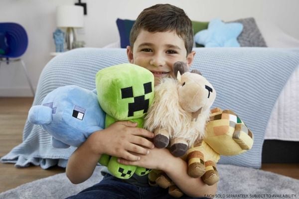 Minecraft -plysjleker, 20 cm samleobjekt, myke dukker inspirert av dataspillkarakterer (stilene kan variere), Tegneseriefigur, 3 år