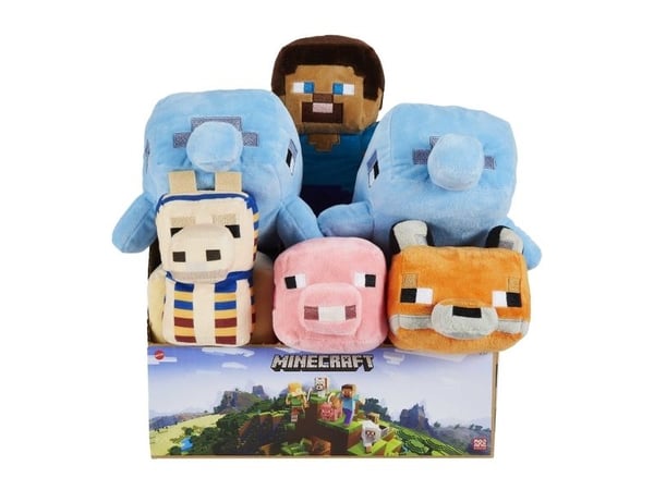 Minecraft -plysjleker, 20 cm samleobjekt, myke dukker inspirert av dataspillkarakterer (stilene kan variere), Tegneseriefigur, 3 år