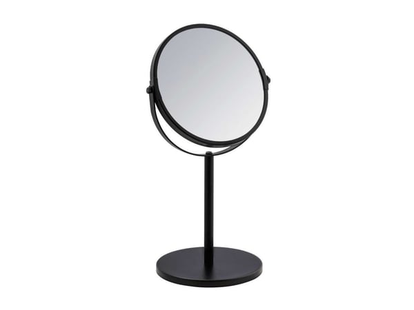 WENKO kosmetisk speil ASSISI, Ø 17 cm, svart