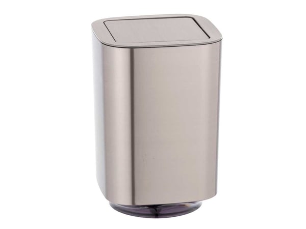 WENKO 24159100, 5,5 l, firkant, Polyvinylklorid (PVC), Sølv, Manuell, 172 mm
