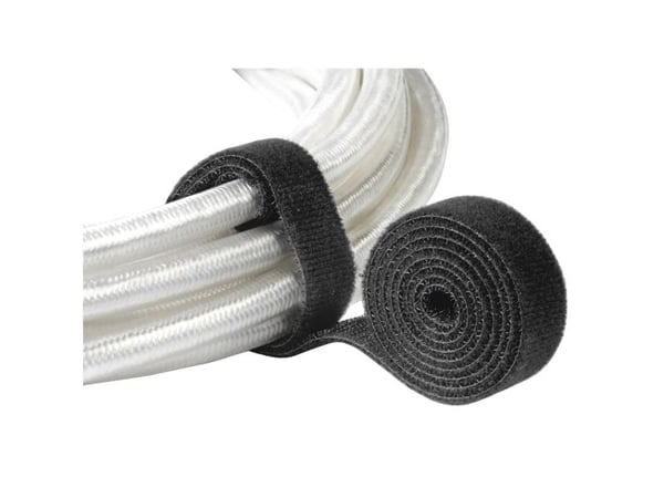 Hama 00221007, Koukullinen ja lenkillinen nippuside, Nailon, musta, 1000 mm, 19 mm, 1 kpl