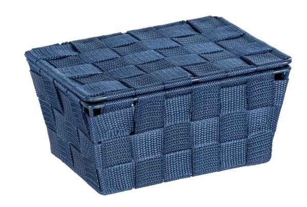 WENKO 23786100, Lager kurv, Blå, Rektangulær, Polyuretan (PU), Polyvinylklorid (PVC), Monokromatisk, Innendørs
