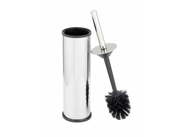 WENKO 26074100, Toalettbørste og holder, Sort, Rustfritt stål, Rustfritt stål, Rustfritt stål, 370 mm, 8,5 cm