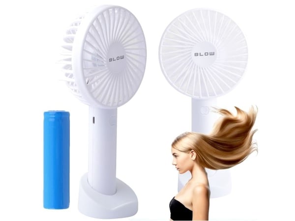 Blow 44-504# USB-vifte med batteri hvit