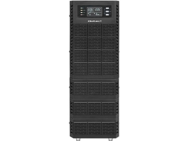 Dysan UPS Qoltec 10kVA | 10000W | Power Factor 1.0 | LCD | EPO | USB | På nett