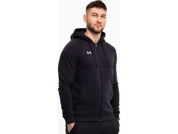 Under Armour Bluza męska Under Armour Rival Fleece FZ Hoodie czarna 1379767 001 M