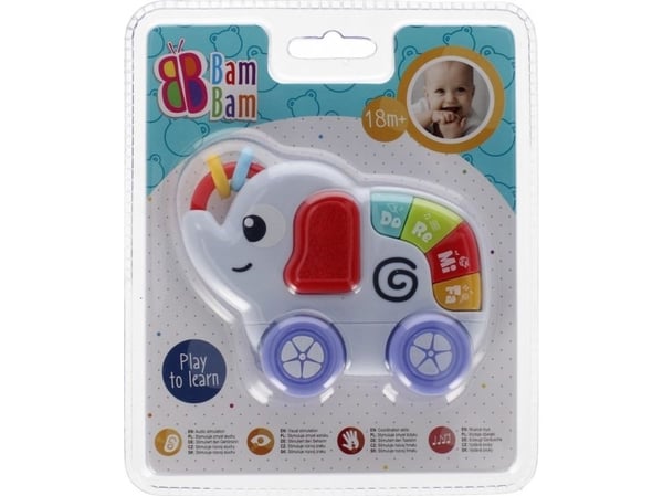 BamBam BAM BAM BAM MUSICAL SLONK B/O 16X19X5 B/C 48