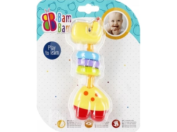 BamBam BAM BAM KJÆRESTE RATTLE 16X20X5 B/C 24/48
