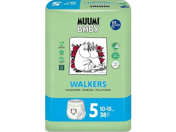 Mumi baby bleier 5 (10-15 kg) 38 stk Mumi baby bleier 5 (10-15 kg) 38 stk