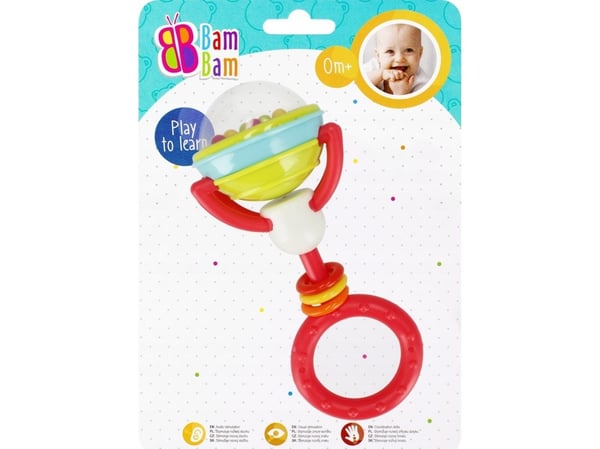 BamBam BAM BAM LUCKER RATTLE 15X20X6 B/C 36/144