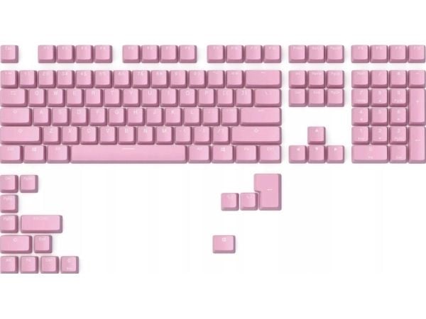Glorious PC Gaming Race Doubleshot Keycaps V2, Keyboard Cap, Akrylnitril Butadien Styrene, Rosa
