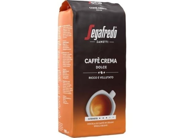 Segafredo Caffe Crema Dolce, 1 kg, Kaffemaskin, Lysbrent, Segafredo