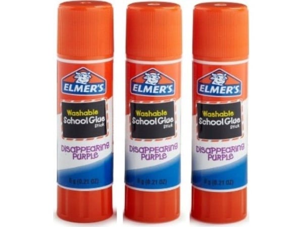 Elmer´s limstift 6g - disappearing Purple Glue stick - (3 stk.)