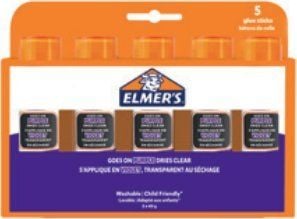 "Elmer's - katoava violetti liimapuikko 40 grammaa (5 kpl) (2143884)
