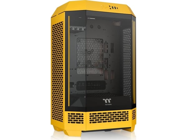 Thermaltake The Tower 300 - Mikrotårn - mini ITX / micro ATX - sidepanel med vindu (herdet glass) - ingen strømforsyning - bumblebee - USB/lyd