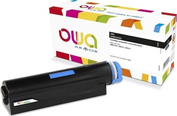 OWA Armor Toner OKI Laserjet B401/MB451, 2500 sivua, 44992402, musta/musta