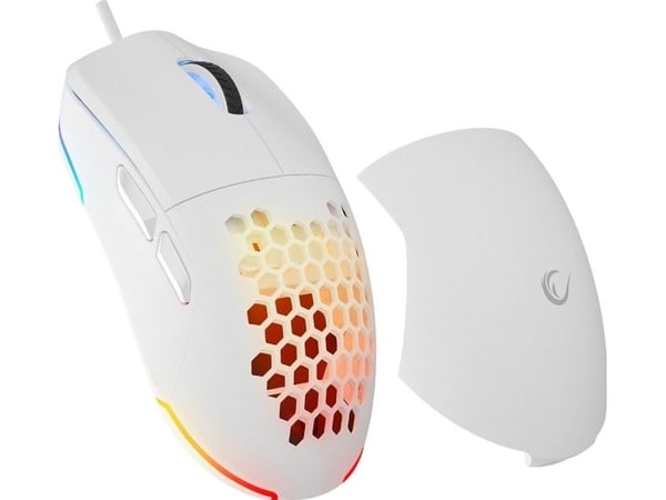 Rampage Rampage BLINK gaming mus USB RGB optisk sensor 825F Hvit 12800 dpi