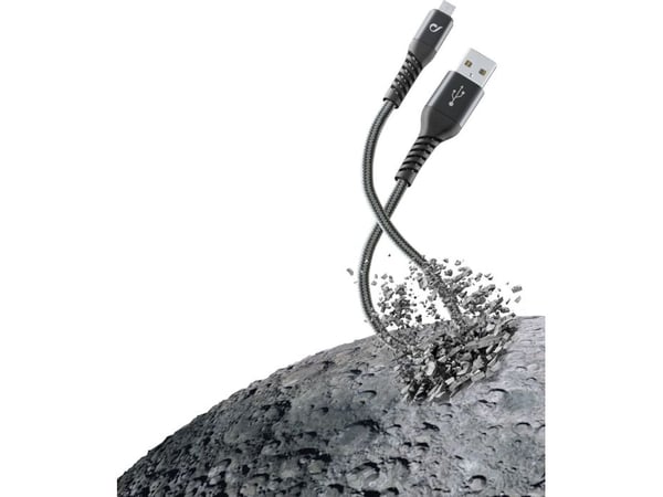 Cellularline TETRACABMUSB1MK, 1,2 m, USB A, Micro-USB B, Svart